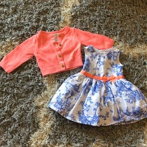 2PIECE! Newborn fancy dress and matching sweater